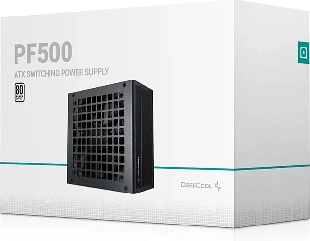 Furnizues i Energjisë DeepCool PF500, 500 W, 20+4 pin ATX, i Zi