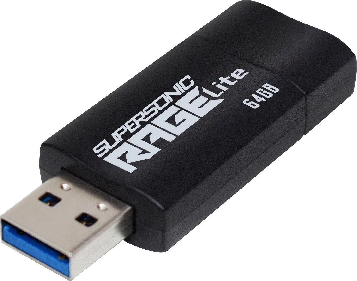 USB Patriot Supersonic PenDrive Rage Lite 64GB, USB 3.2, e zezë-blu