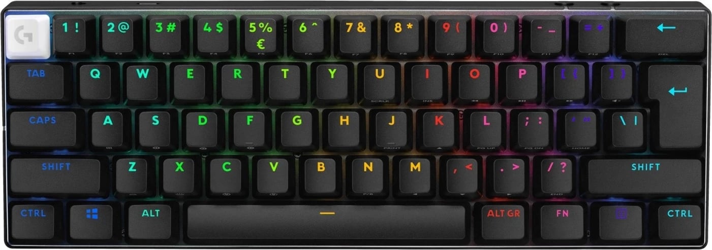 Tastierë Logitech G Pro X 60 Lightspeed, RGB, e zezë