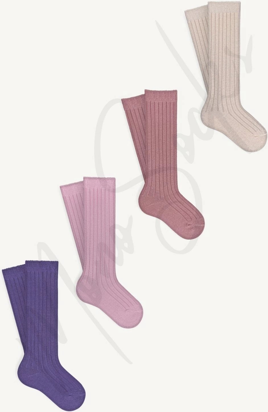 Çorape për vajza Mono Socks, 4 copë