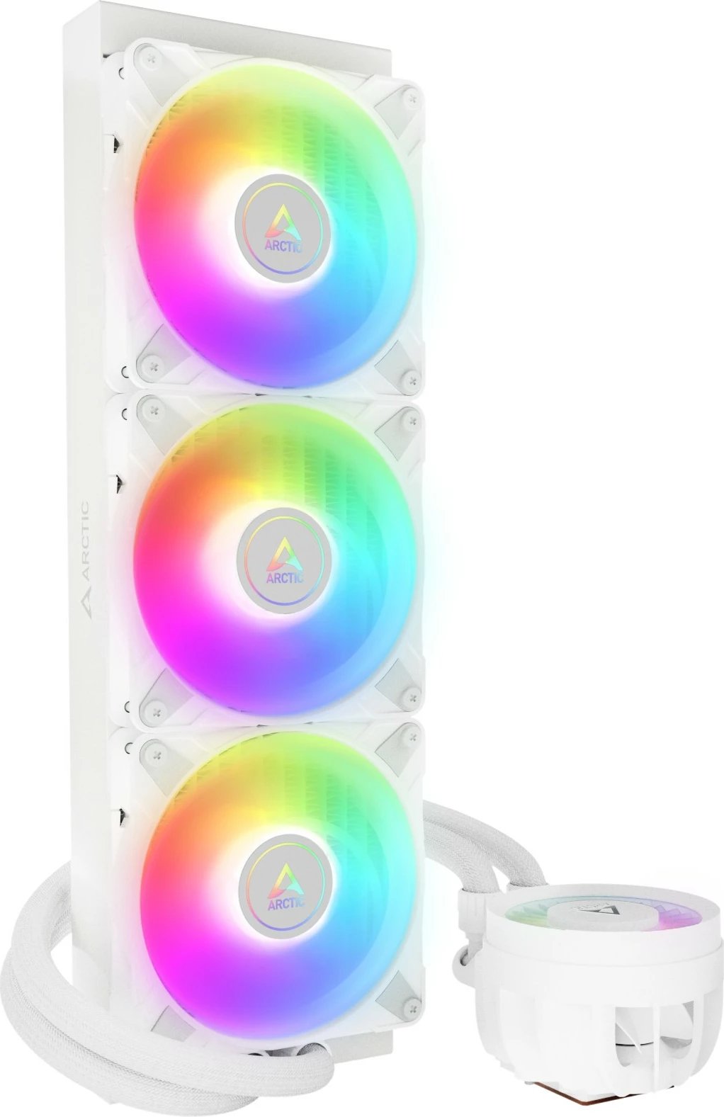 Ftohës për CPU me ujë ARCTIC Liquid Freezer III 360 A-RGB, 12 cm, i bardhë