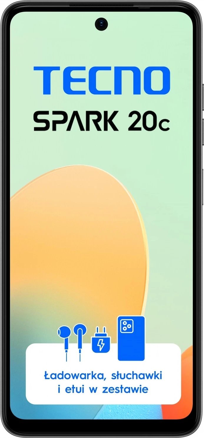 Telefoni TECNO SPARK 20C, 8/128GB, ngjyra e zezë