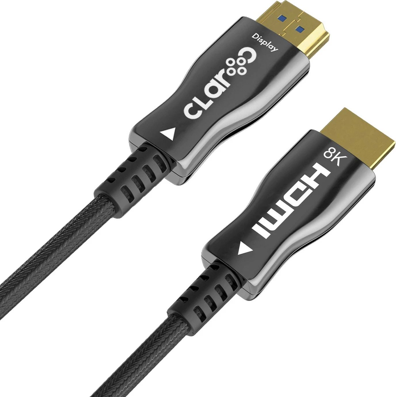 Kabllo HDMI optike Claroc 8K@60Hz 4K@120Hz 5m e zezë