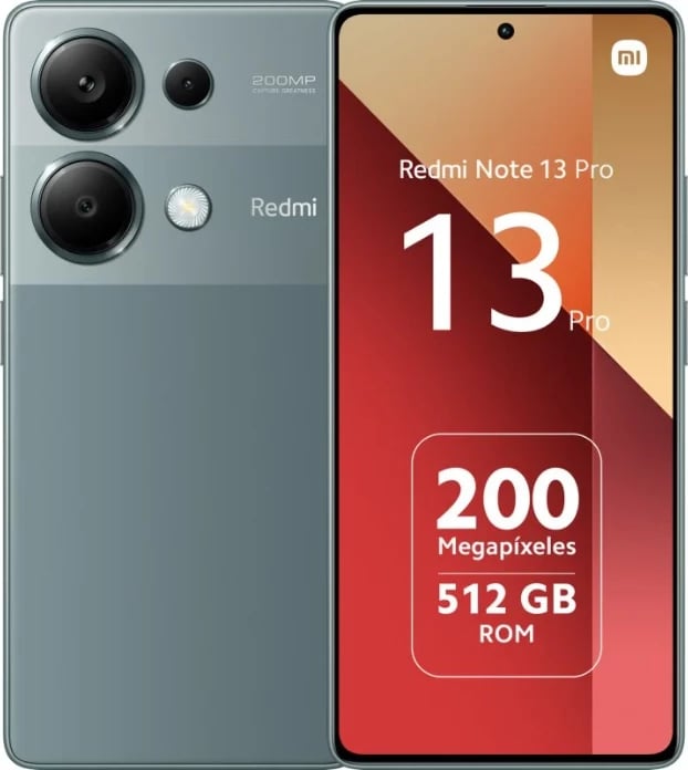 Celular Xiaomi Redmi Note 13 Pro, 6.67", 12+512GB, DS, i gjelbër