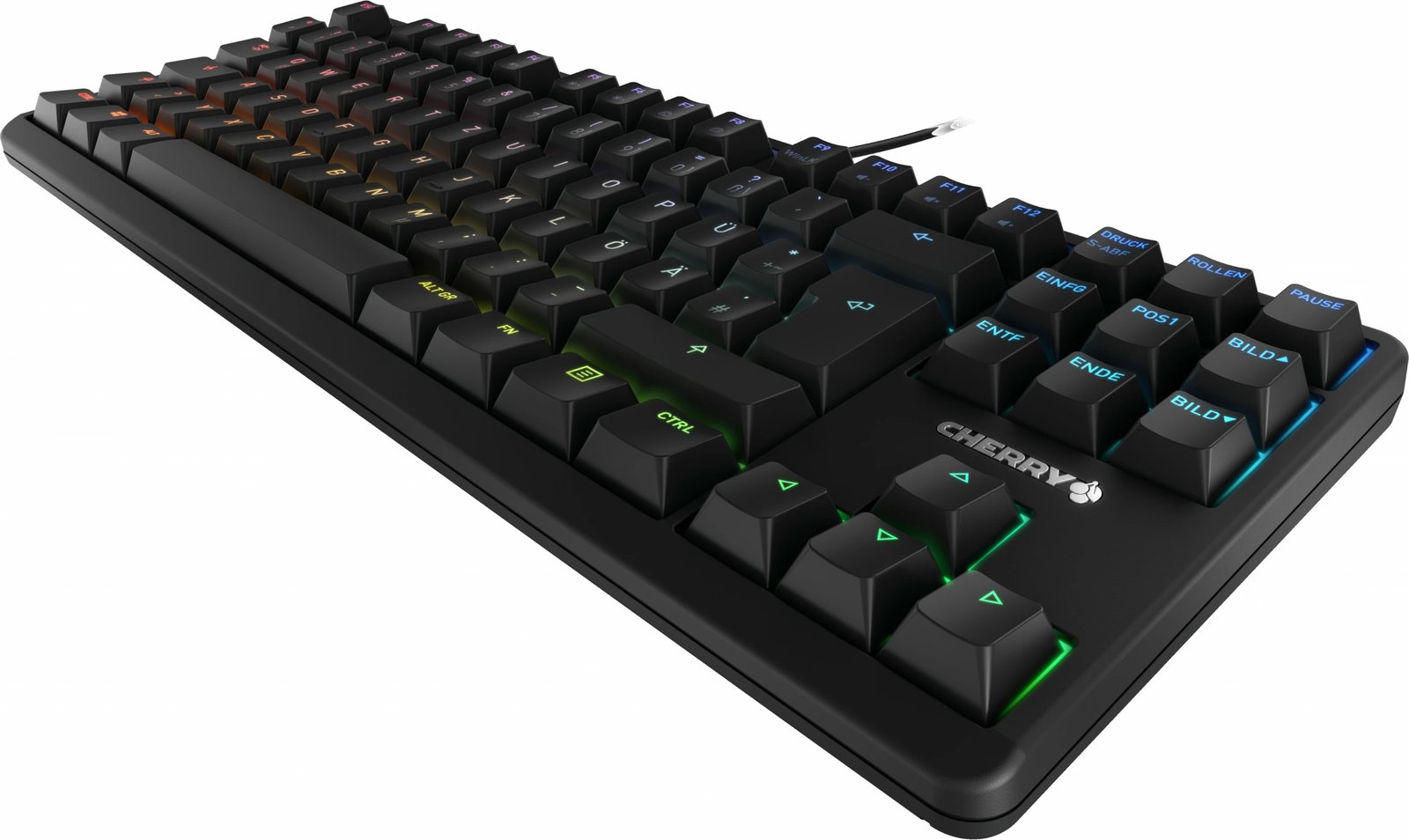 Tastierë Cherry G80-3000N RGB TKL, Wired, USB, RGB LED, Black