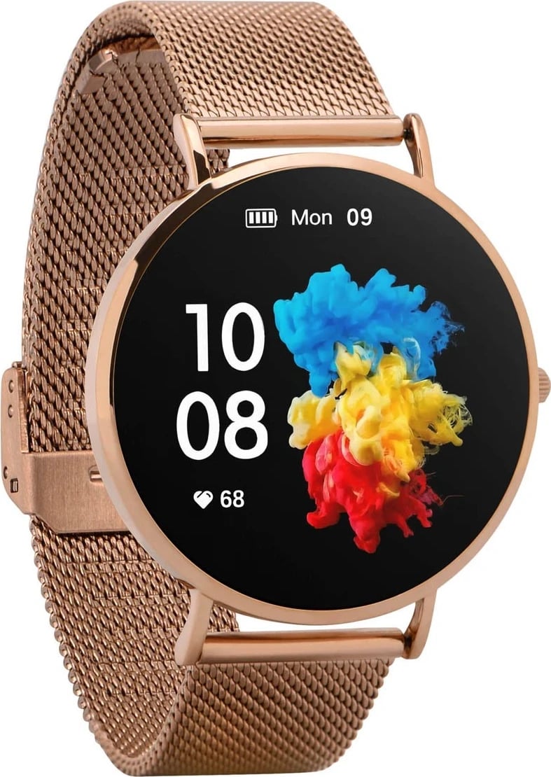 Smartwatch Garett Verona, AMOLED, 1.3 inch, gold