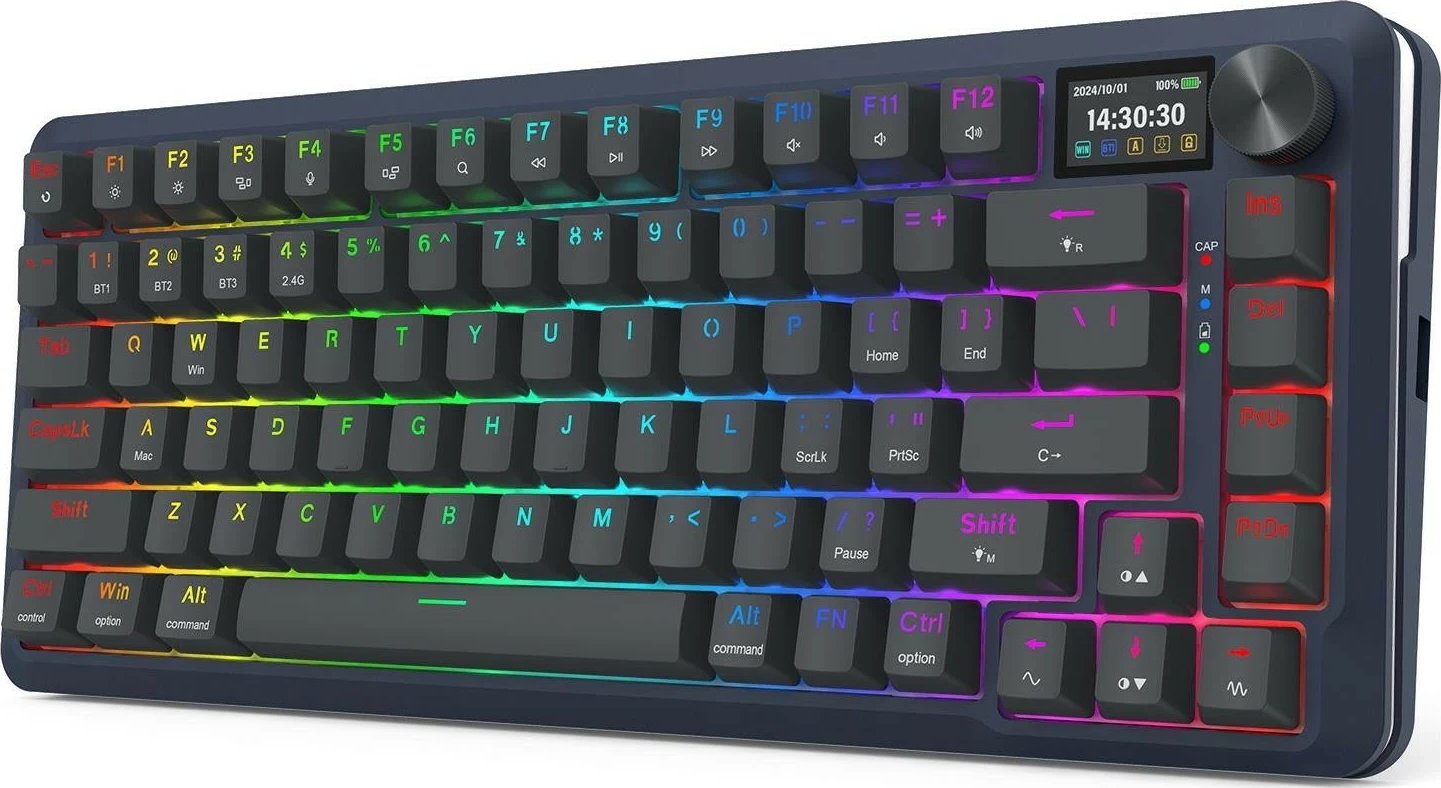 Tastierë Redragon Flekact K708-RGB-PRO, RGB, mekanike, e zezë