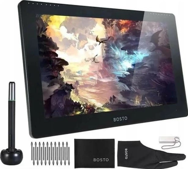 Tablet grafik Bosto All-in-one Studio 16HDT, 15 inch, 8GB RAM, 256GB SSD, Windows 10