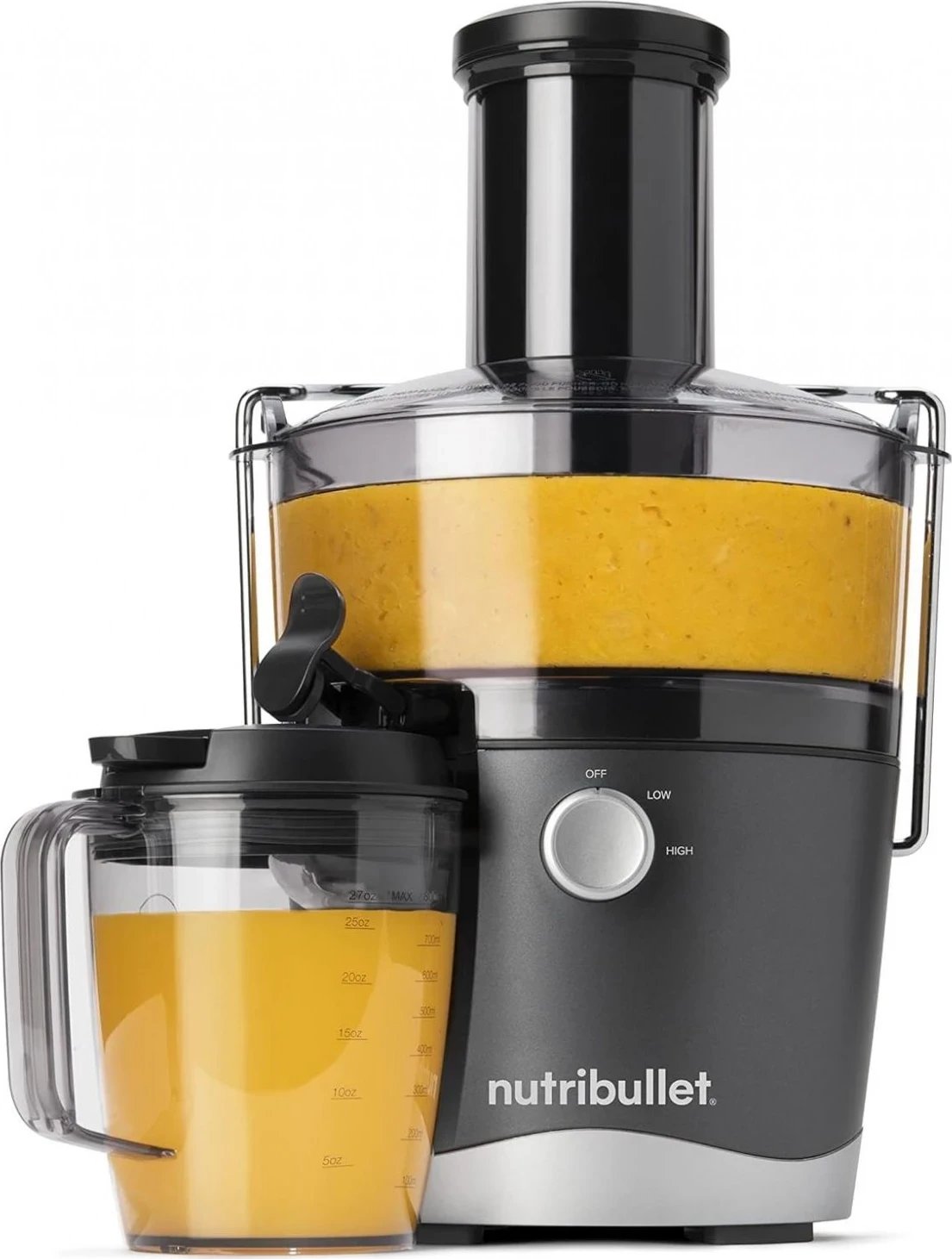 Lëngtar NutriBullet NBJ100.G, me shpejtësi të dyfishtë, gri