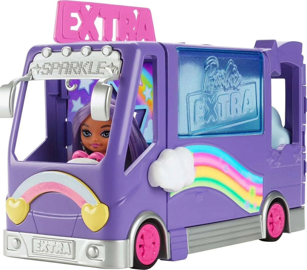 Set Barbie Extra Minibus Koncerti + Kukull Mini Minis, Multingjyrësh