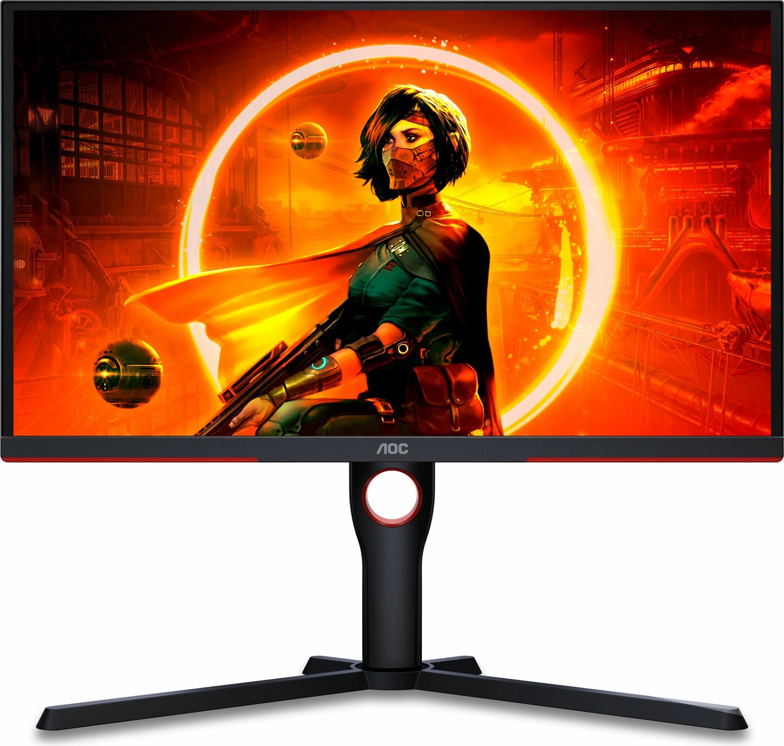 Monitor AOC G3 25G3ZM/BK, 62.2 cm (24.5"), 1920 x 1080 pixels, Full HD, 0.5 ms, E zezë, E kuqe