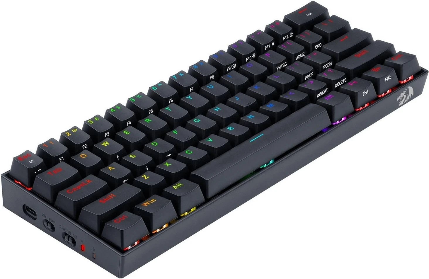 Tastierë mekanike Redragon K530RGBPRO Draconic Pro, RGB, e zezë