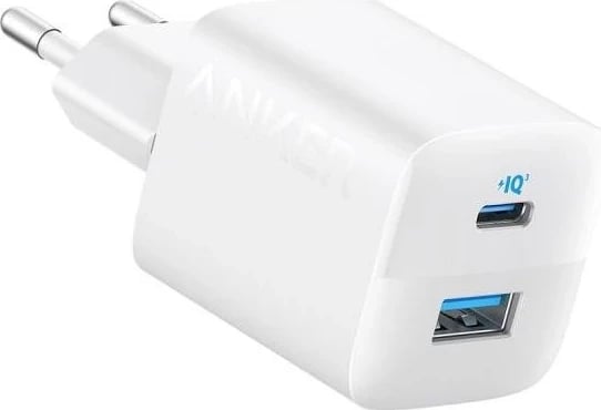 Karikuesi Anker 323 33W me 1x USB-A dhe 1x USB-C në ngjyrë të bardhë