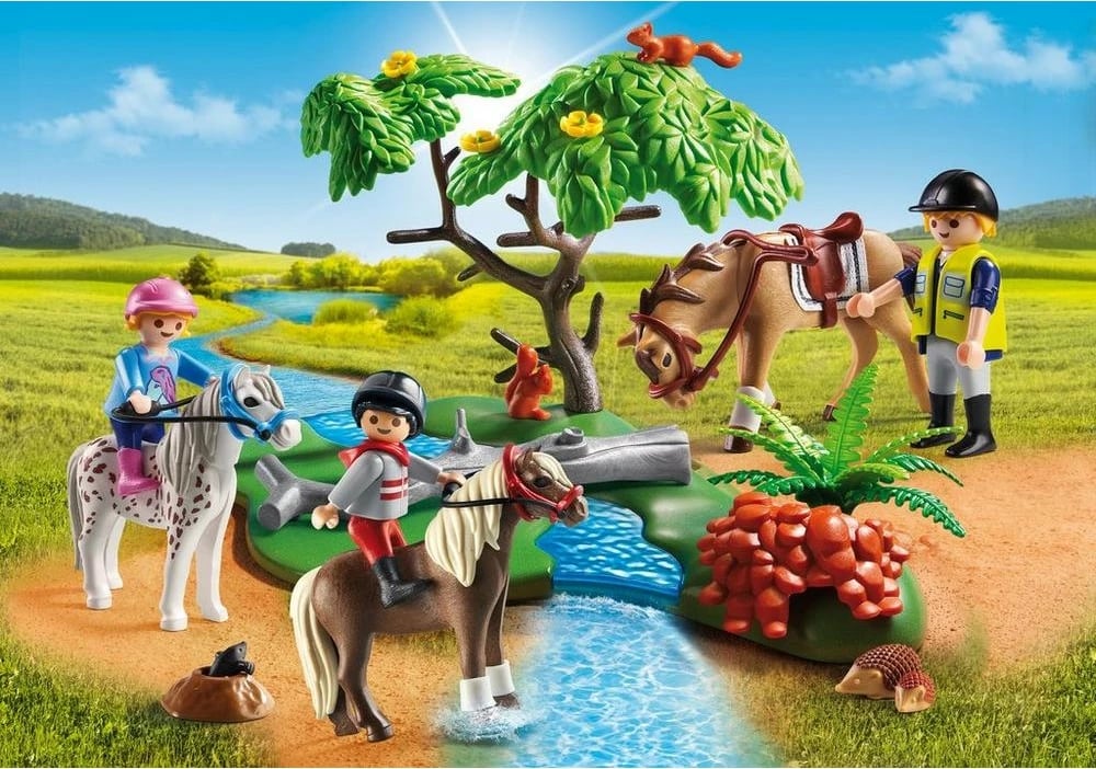 Set lodrash Playmobil Country Horseback Ride, 40 pjesë