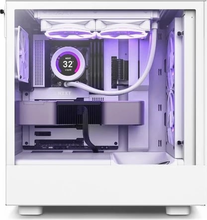 Kasë NZXT H5 Elite, Midi Tower, 1 x USB 3.1, 1x USB-C 3.1, audio, e bardhë