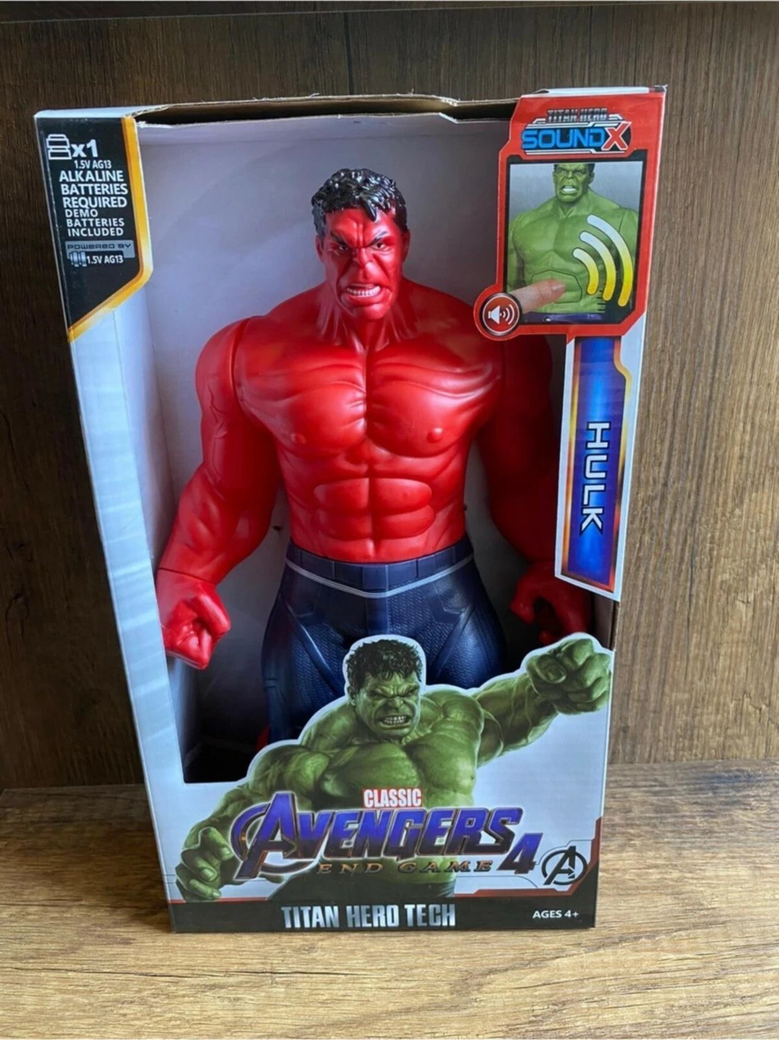 Lodra figurë Hulk Avengers për fëmijë, me ngjyra, set 3 copë