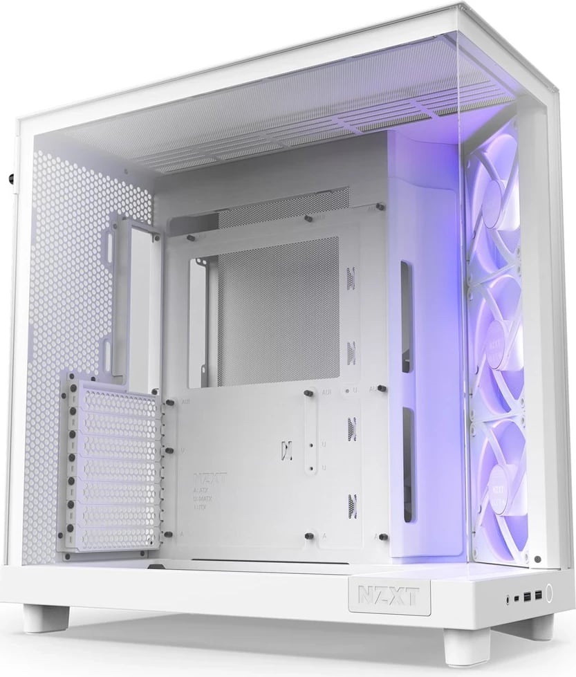 Kasë NZXT H6 Air Flow Midi Tower, e bardhë