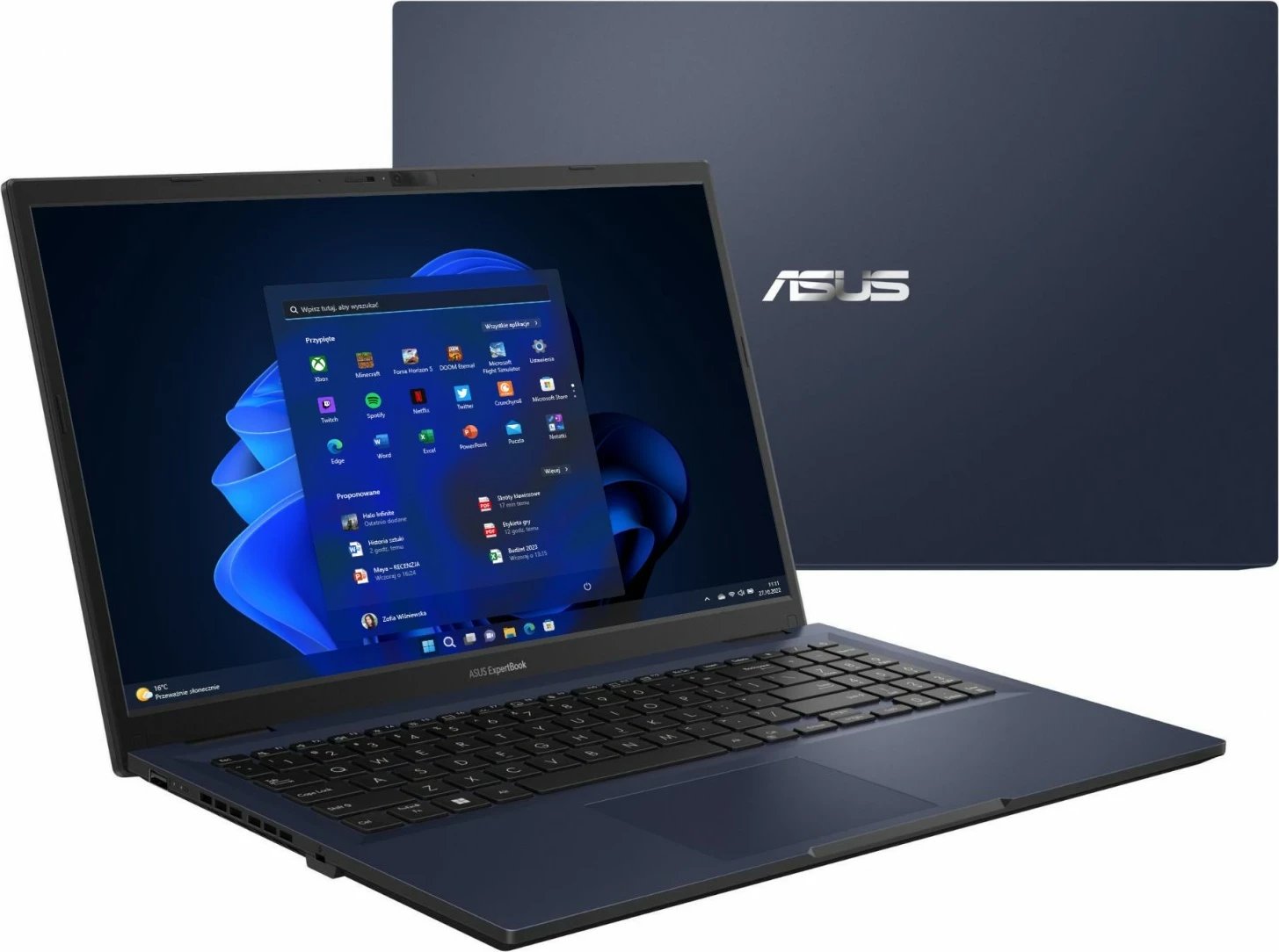Laptop Asus ExpertBook B1502CBA-BQ0381X, i7-1255U, 15.6'', 32GB, 512GB, W11Pro, navy blue