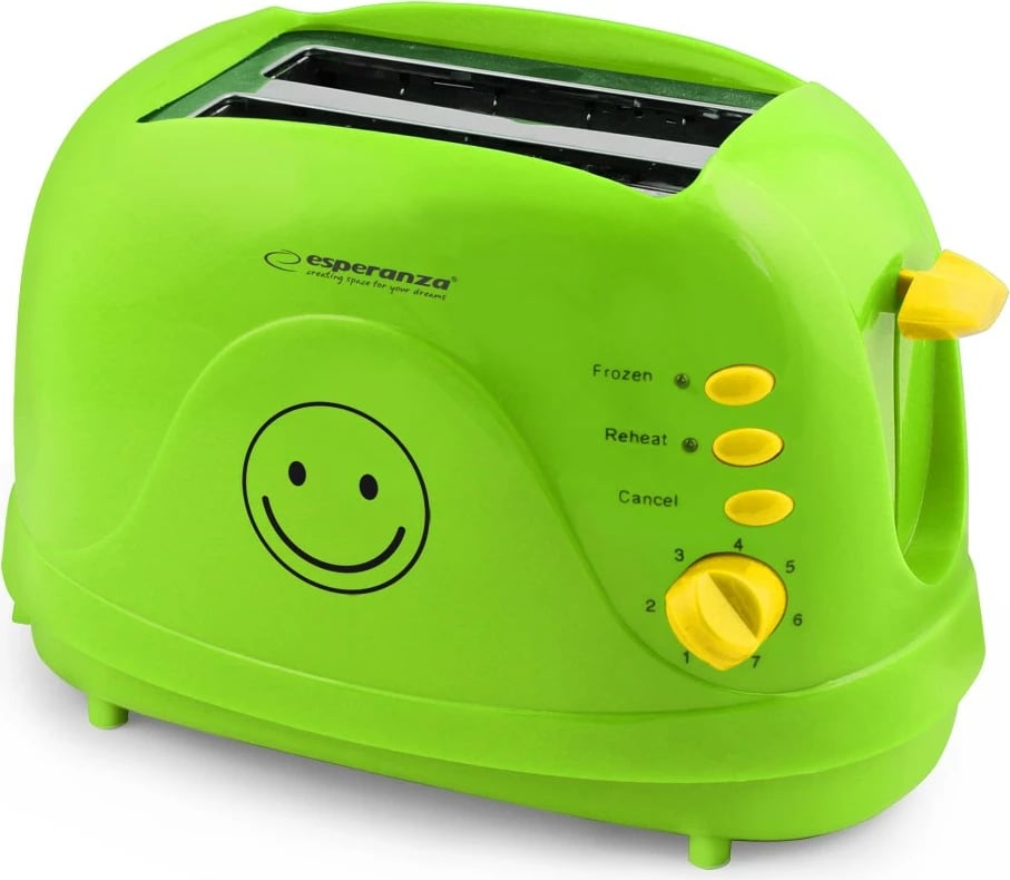 Thekëse buke Esperanza Smiley EKT003, 750W, e gjelbër