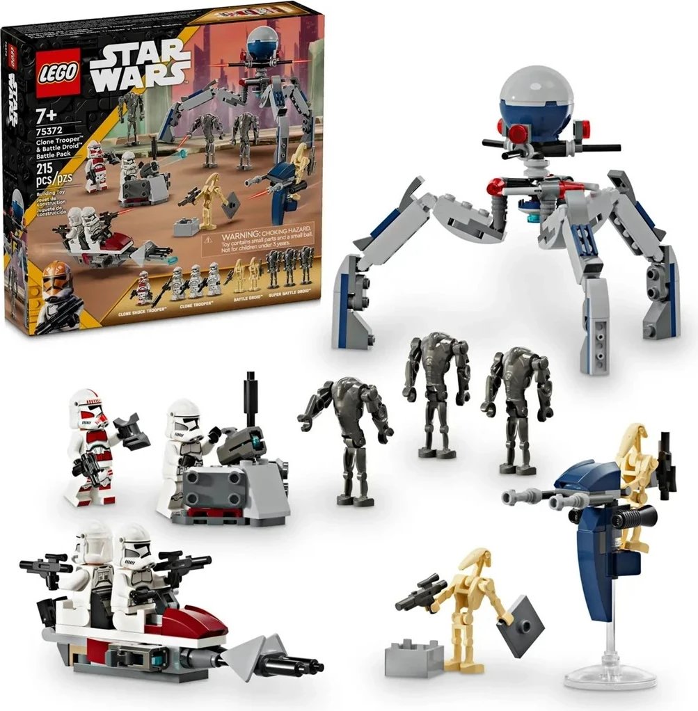 Set Lego Star Wars 75372 Clone Trooper & Battle Droid Battle Pack