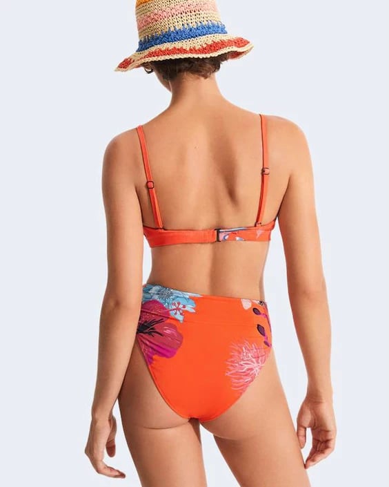 Bikini për femra Desigual, portokalli