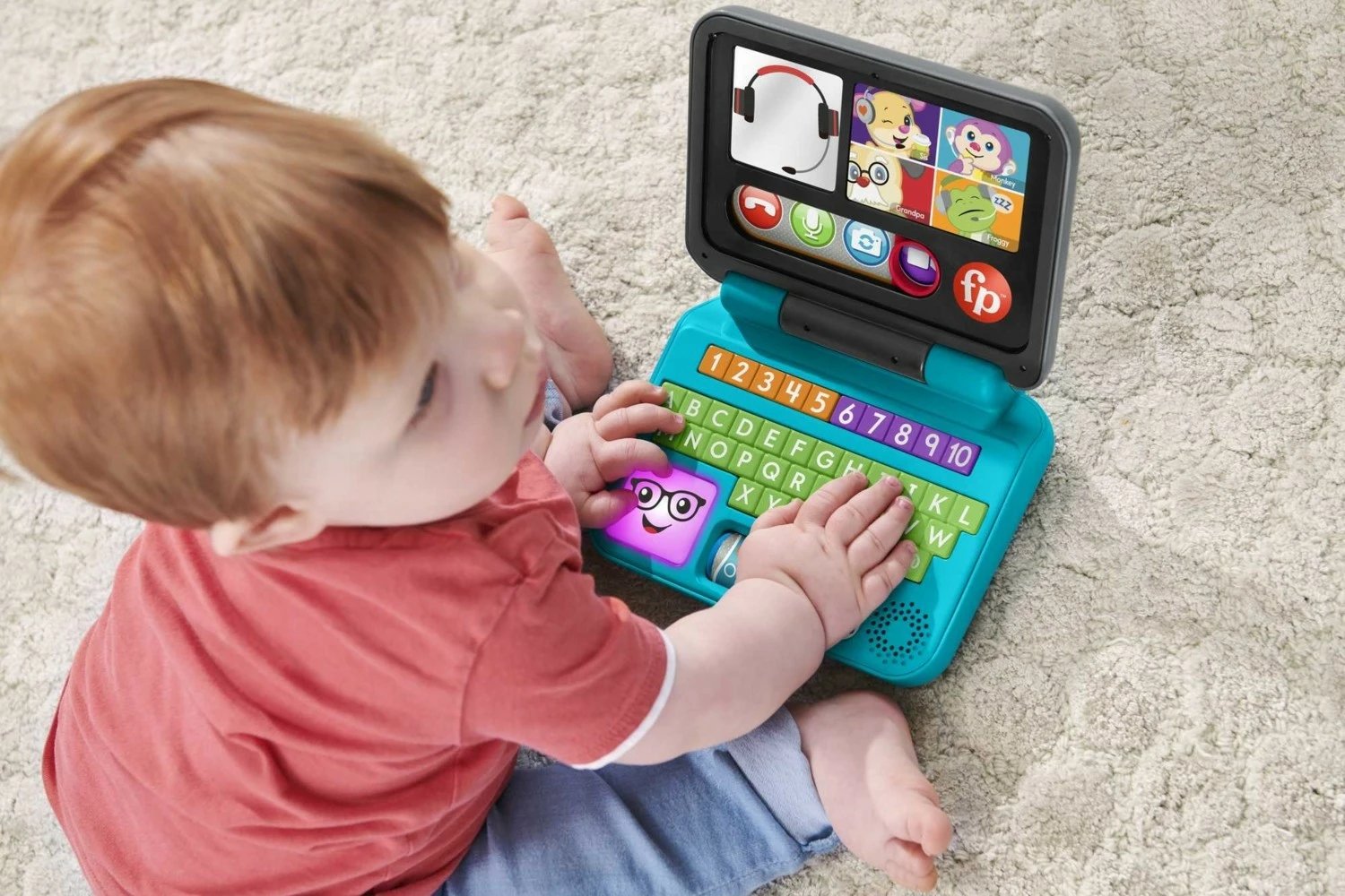 Lodër elektronike Fisher-Price për fëmijë, e ngjyrosur