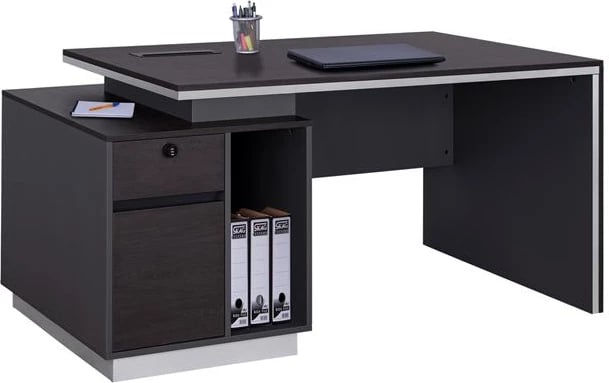 Zyrë profesionale me kabinet majtas, Rosewoof FH2087L, 160x80x76 cm