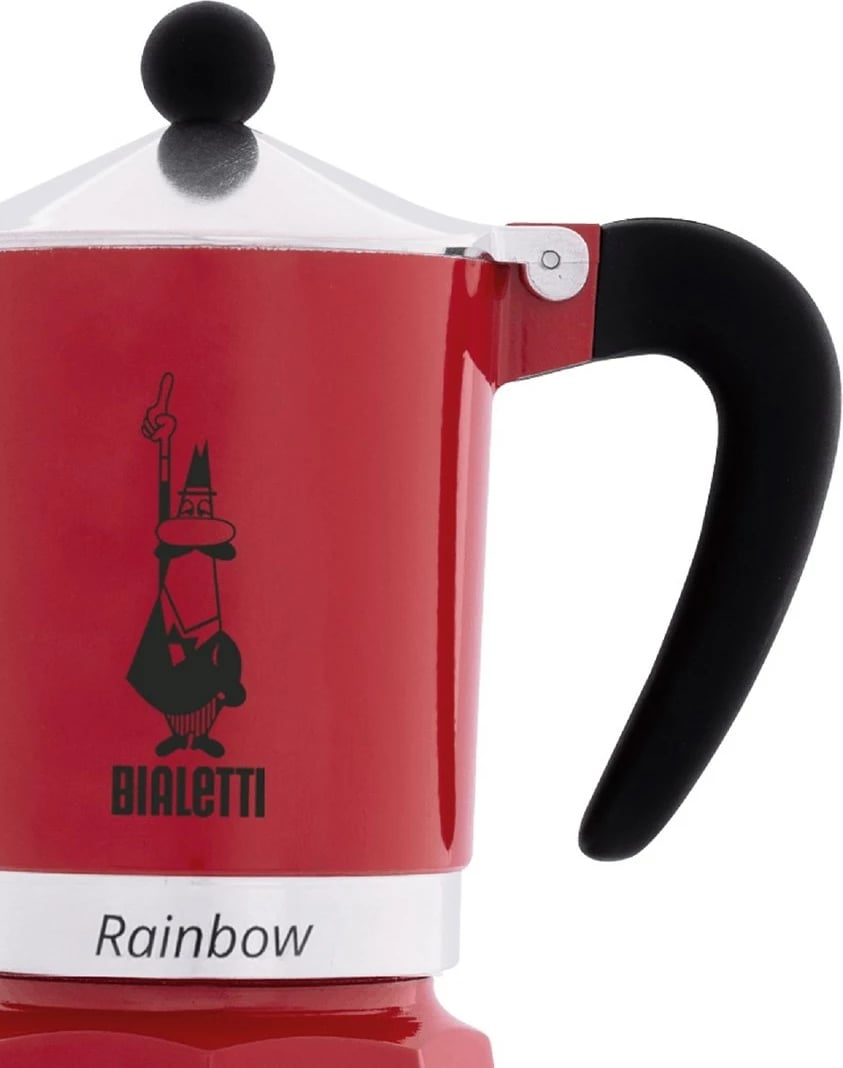 Aparat kafeje BIALETTI RAINBOW 1TZ, 60 ml, e kuqe