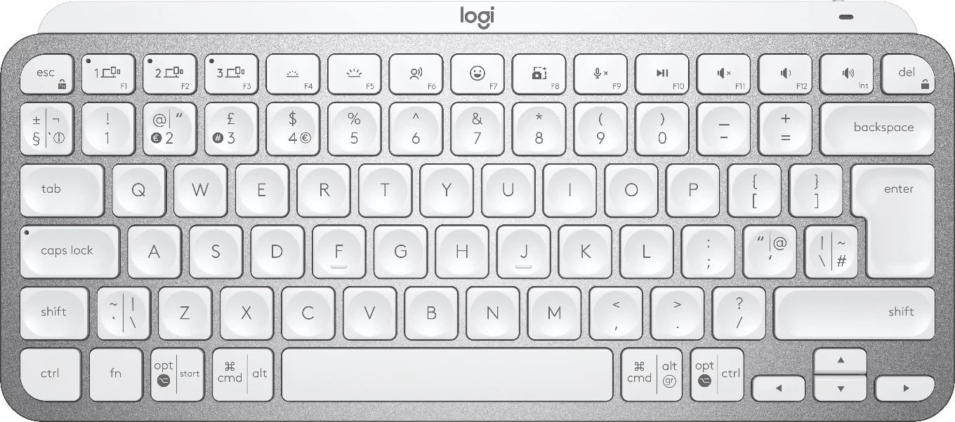 Tastierë Logitech MX Keys Mini, wireless, light gray