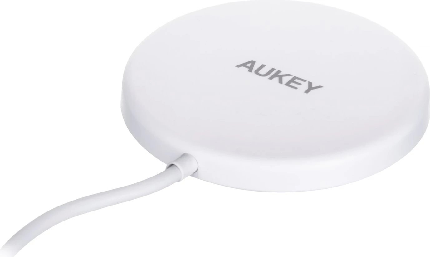 Karikues për celular Wireless AUKEY Aircore Magnetic LC-A1, 15W, i bardhë