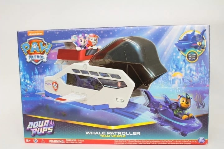 Lodër PAW Patrol Aqua Pups Whale Patroller me Chase, për fëmijë