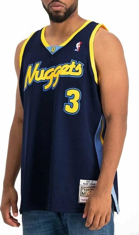 Maicë për meshkuj Mitchell & Ness NBA Swingman Denver Nuggets, blu