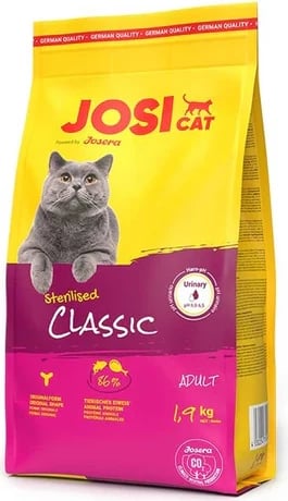 Ushqim i thatë për mace Josicat Sterilized Classic, 1.9 kg