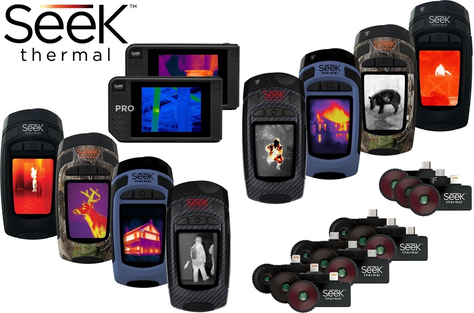 Kamera Termike për iOS Seek Thermal Compact LW-EAA, e Zezë