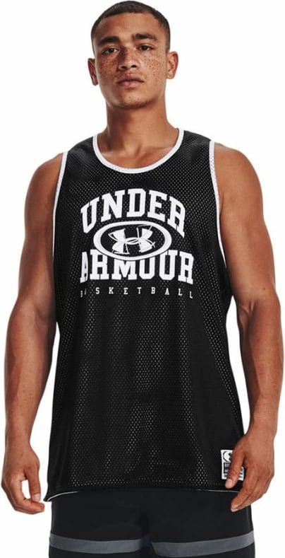 Fanellë basketbolli për meshkuj Under Armour, e zezë