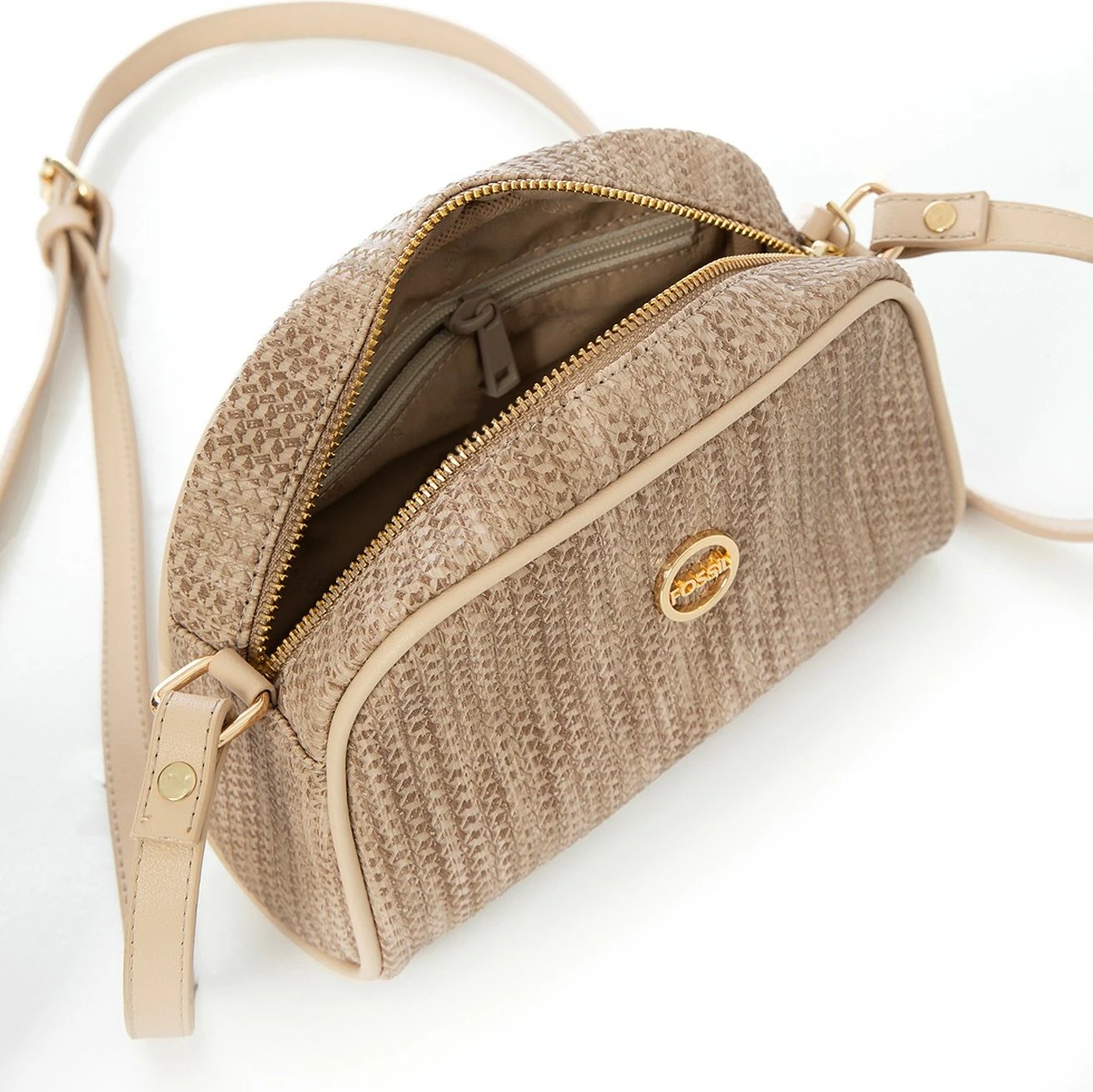 Çantë crossbody për femra Fossil, 05FM24Y1031, bezhë