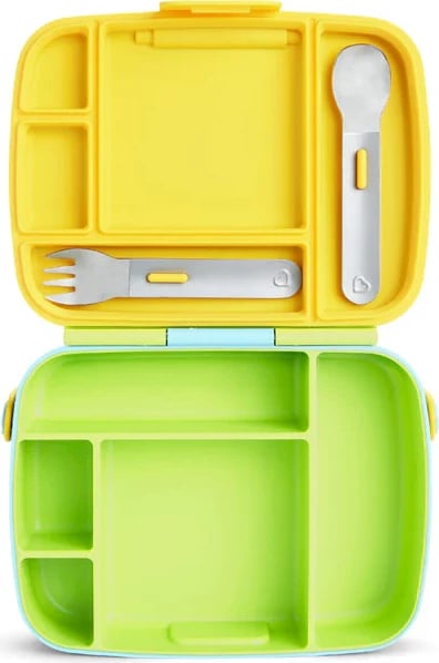 Kuti ushqimi për fëmijë Munchkin Lunch Bento Box with Stainless Steel Utensils