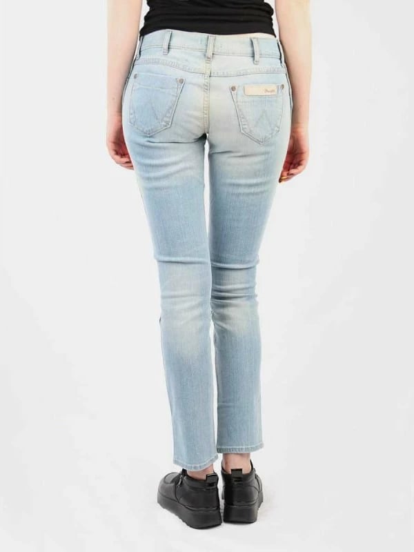 Pantallona Wrangler Hailey Sunfaded për femra, blu