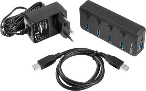 Hub Natec USB 3.0, 4 porte, i zi