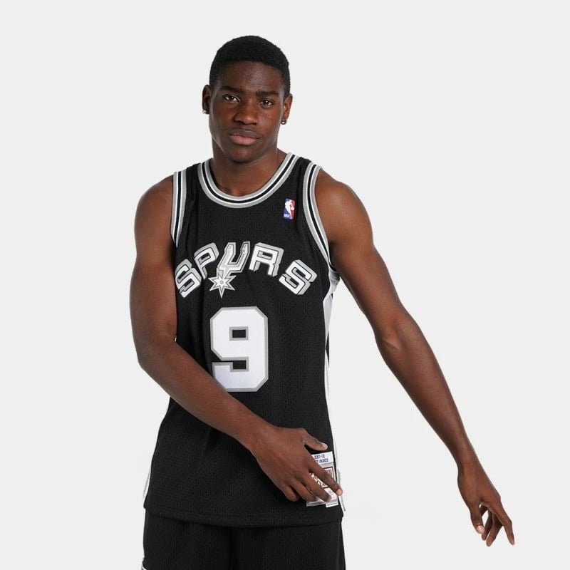 Fanellë basketbolli për meshkuj Mitchell & Ness San Antonio Spurs, e zezë