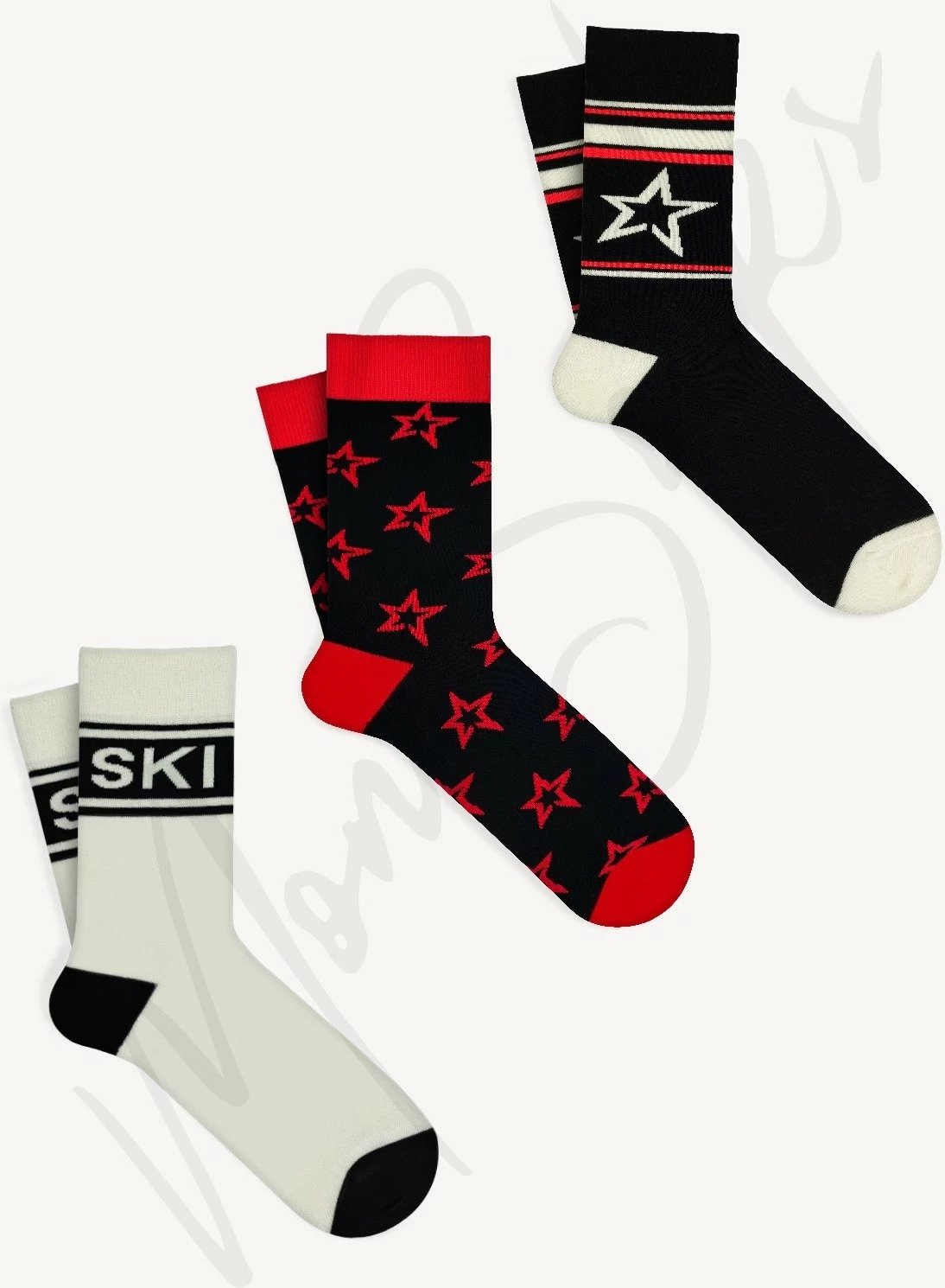 Çorape ski për femra Mono Socks, set 3 copë