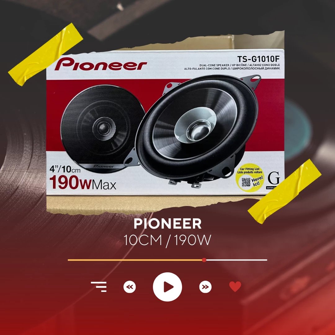 Pioneer altoparlant 10CM 190W