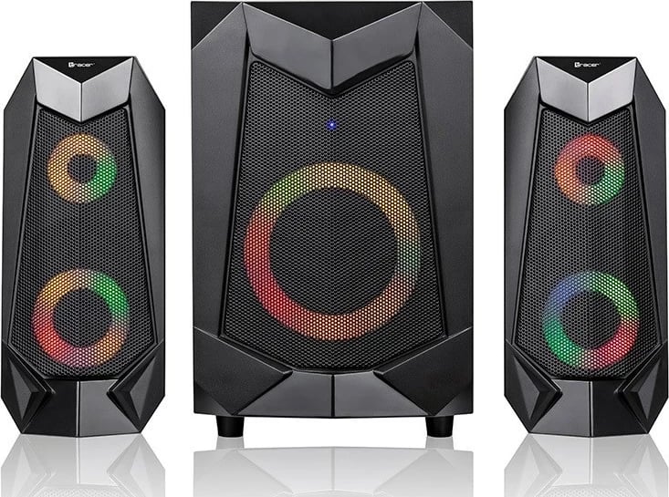 Bokse Tracer 2.1 Hi-Cube RGB Flow Bluetooth TRAGLO46497, ngjyrë e zezë