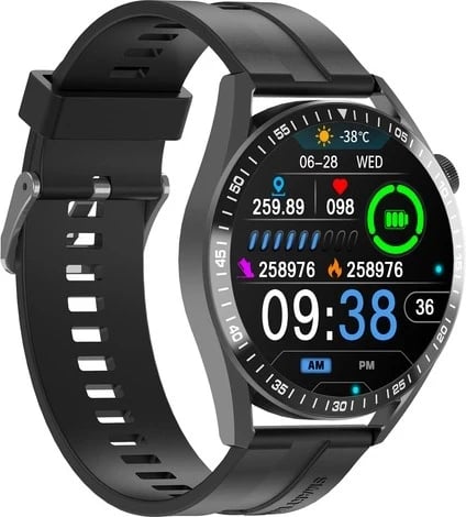 Smartwatch Tracer SM8V Onyx, 1.28", Bluetooth, IP65, e zezë