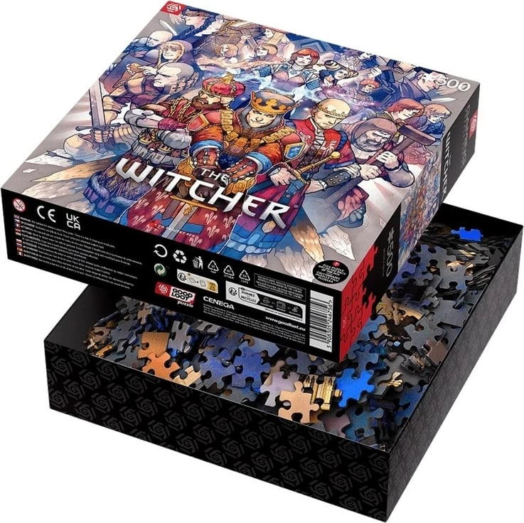 Puzzle lojërash Good Loot: The Witcher Northern Realms, 500 pjesë, Shumëngjyrësh