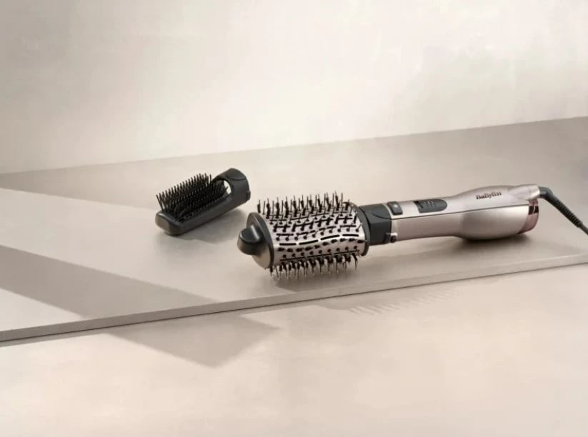 Brushë stiluese për flokë BaByliss AS90PE, 650W, e zezë/rozë