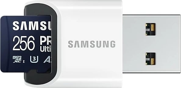 Kartelë MicroSDXC Samsung MB-MY256SB/WW, 256 GB, UHS-I, 200 MB/s, 130 MB/s, Class 3 (U3), Blu