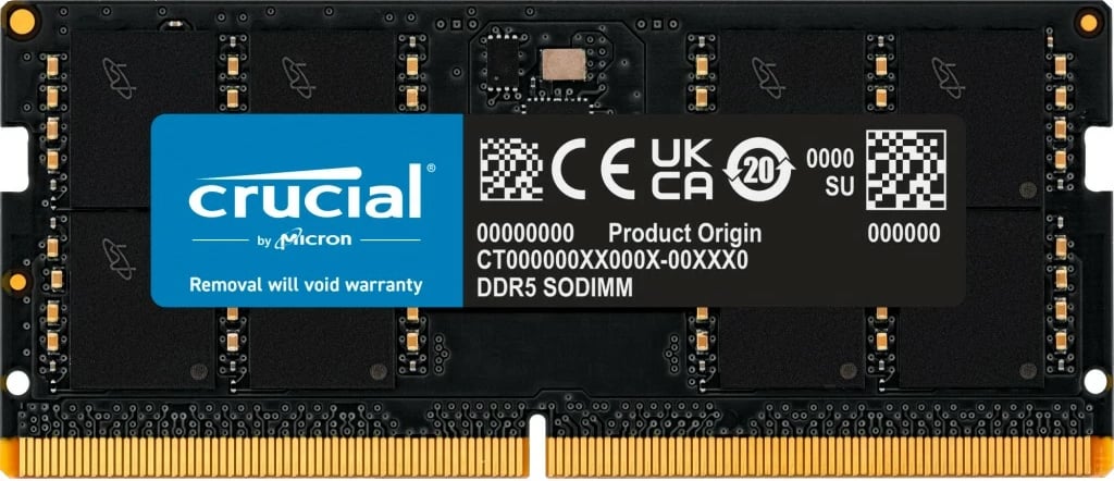 RAM Memorje Crucial CT32G48C40S5, 32 GB, DDR5, 4800 MHz