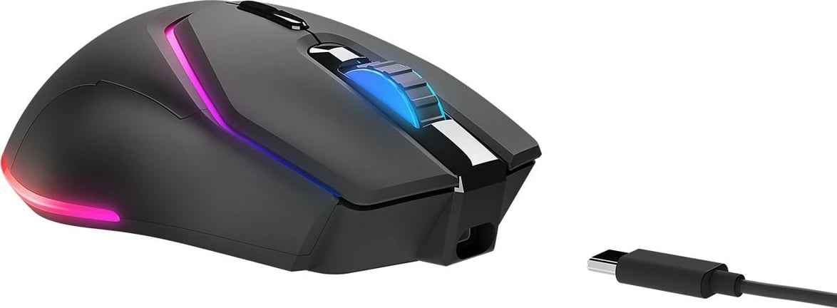 Maus gaming Rampage VORTEX M1-BLACK, RGB, pa tela, i zi