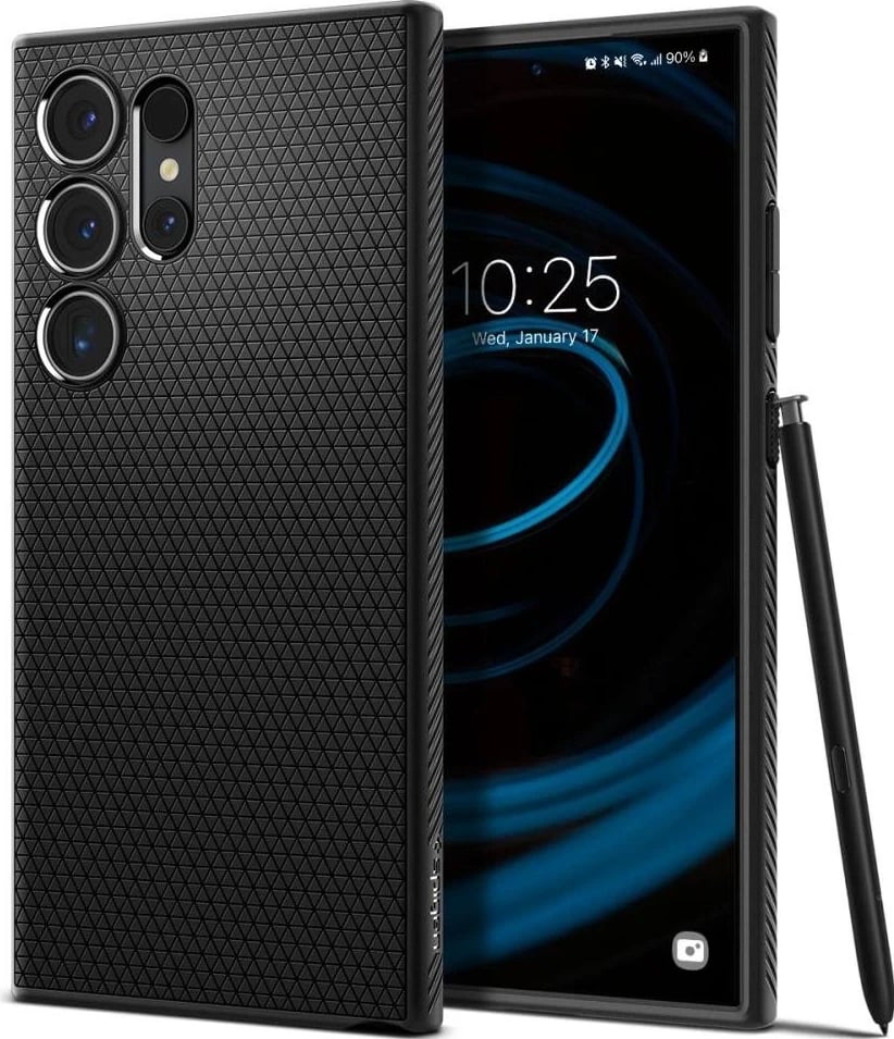 Mbështjellëse për Samsung Galaxy S24 Ultra, Spigen Liquid Air, e zezë